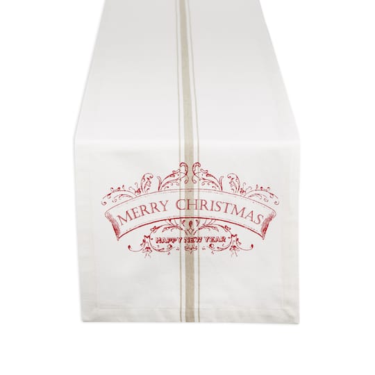 DII® 108" Merry Christmas Printed Table Runner